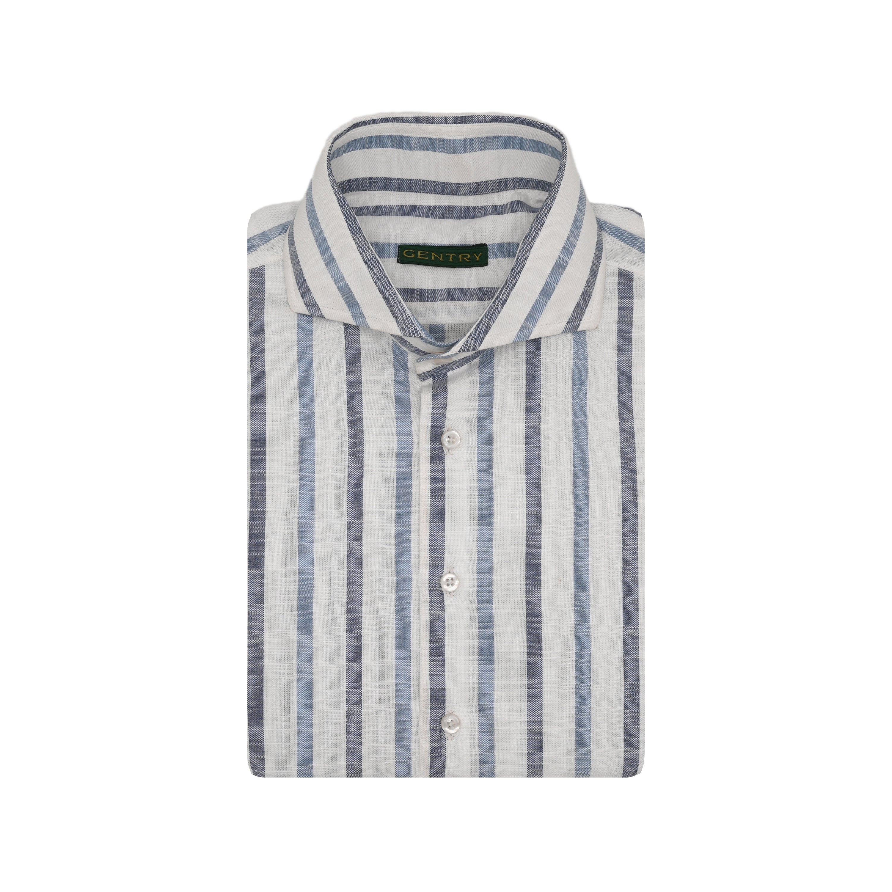 Blue stripes - Irish linen