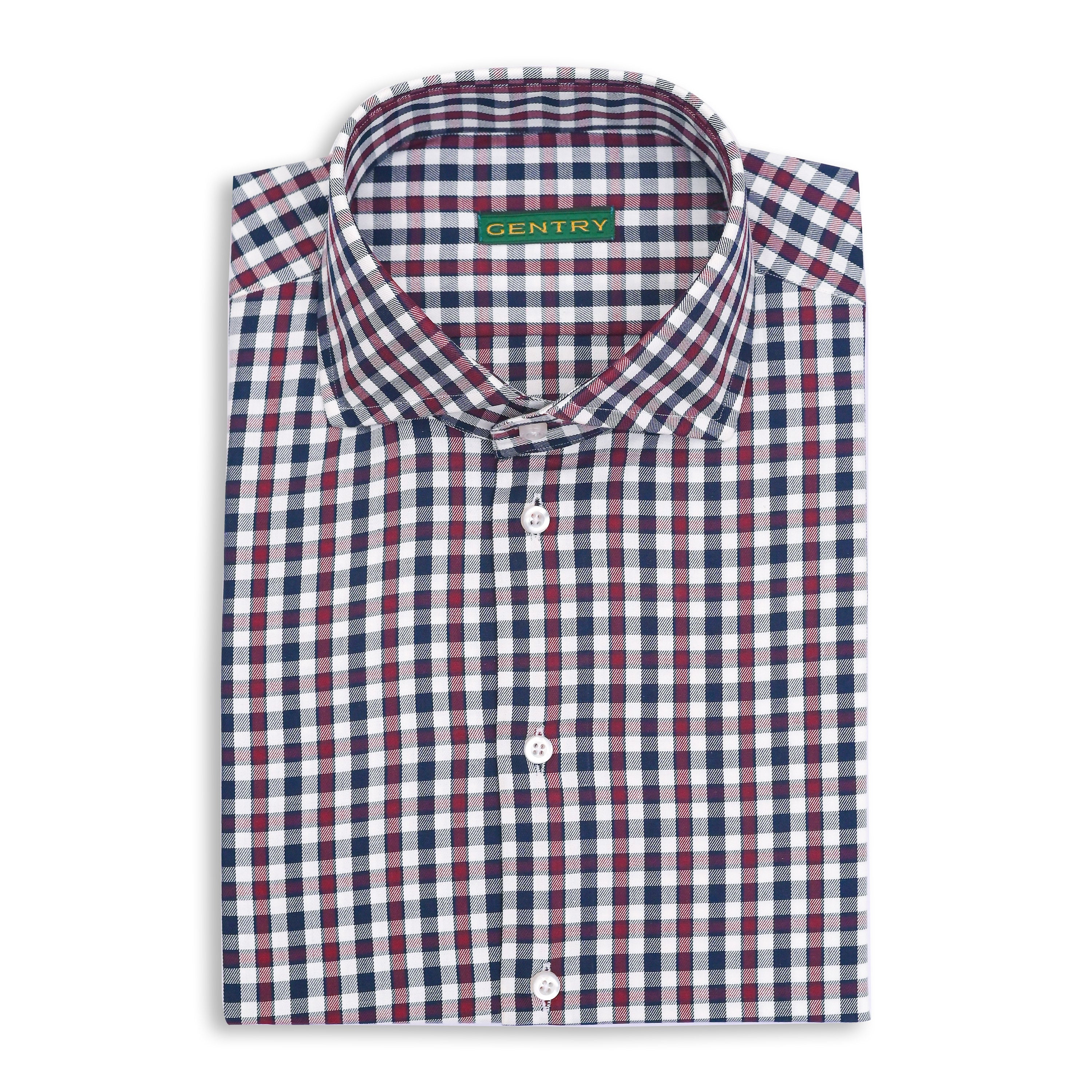 Patriot Gingham Checkered Cotton Shirt