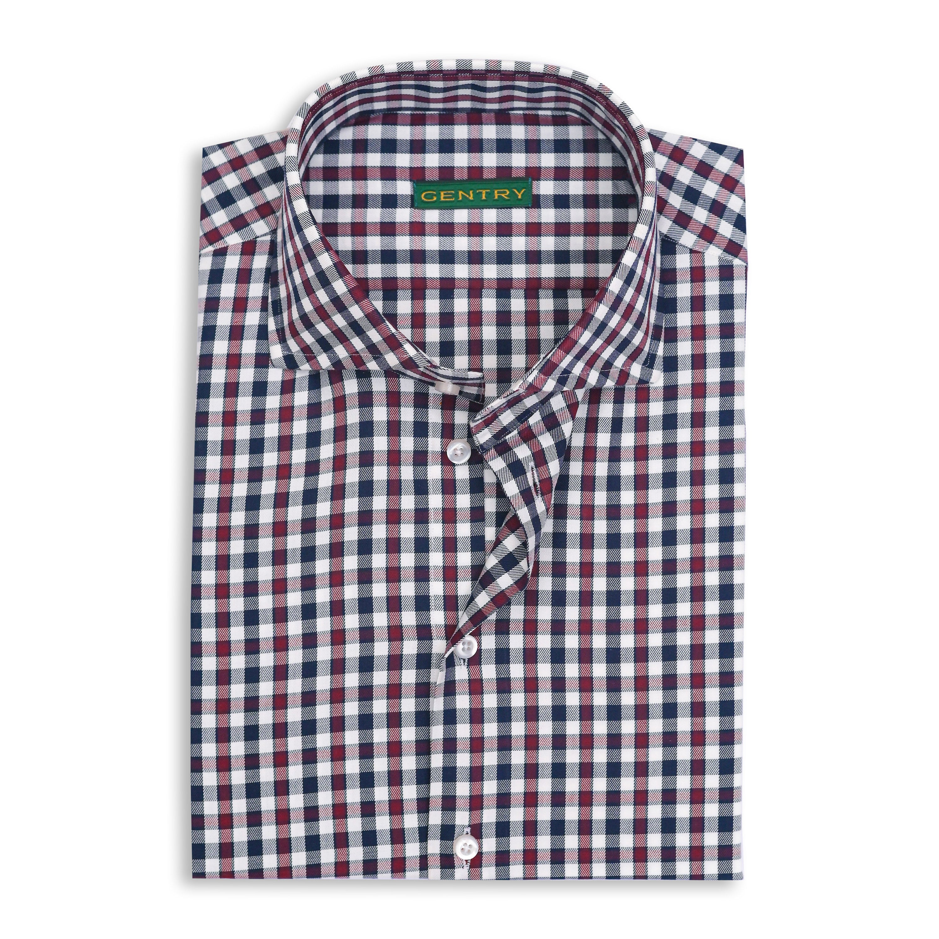 Patriot Gingham Checkered Cotton Shirt