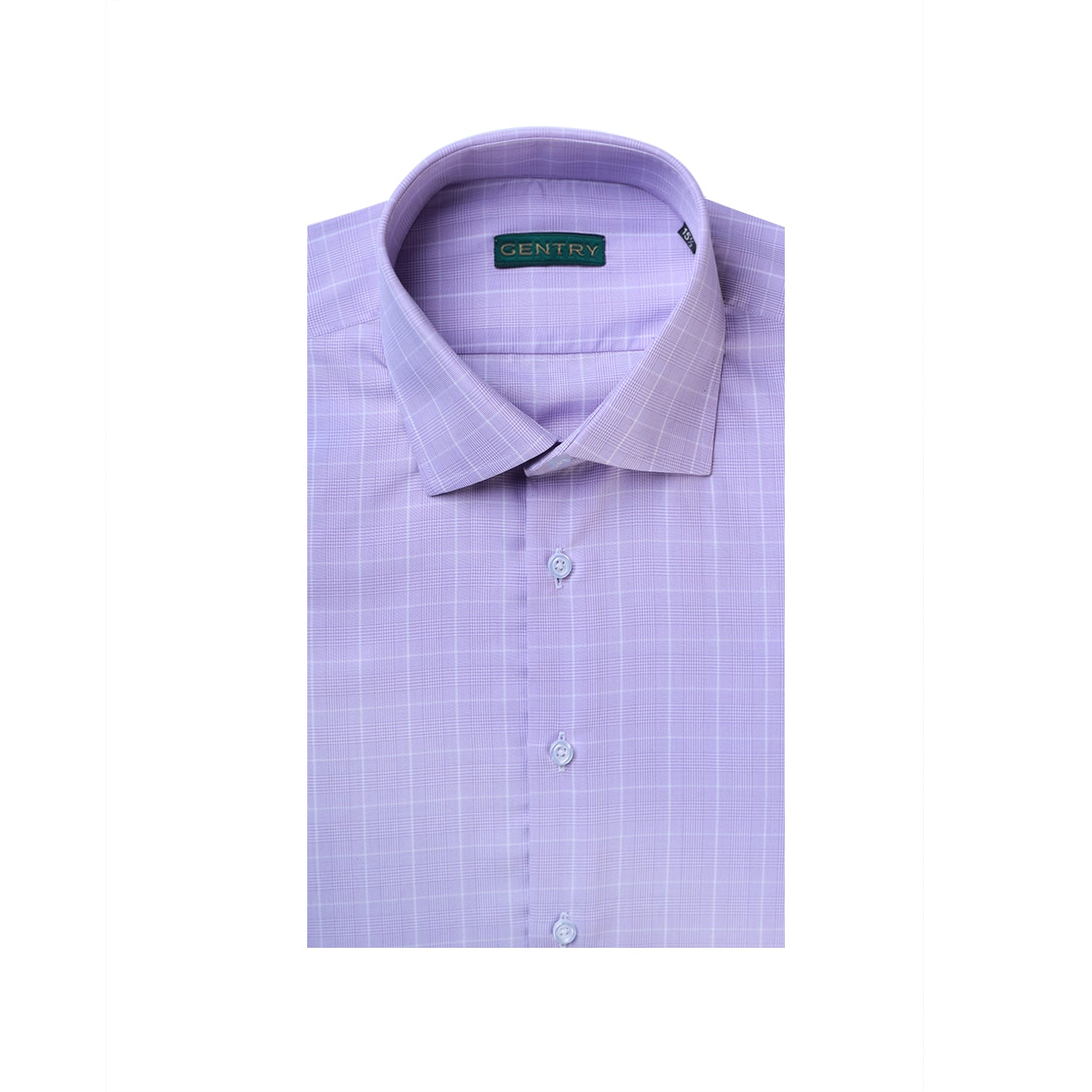 Prince of Wales Purple & White Checkered with Classic Pointed Collar