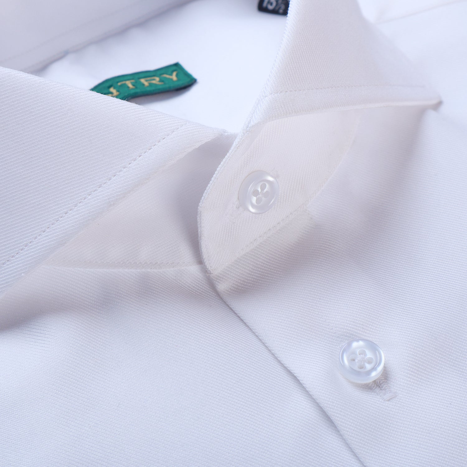White Premium Egyptian cotton with French Cut Collar and Double Cuff