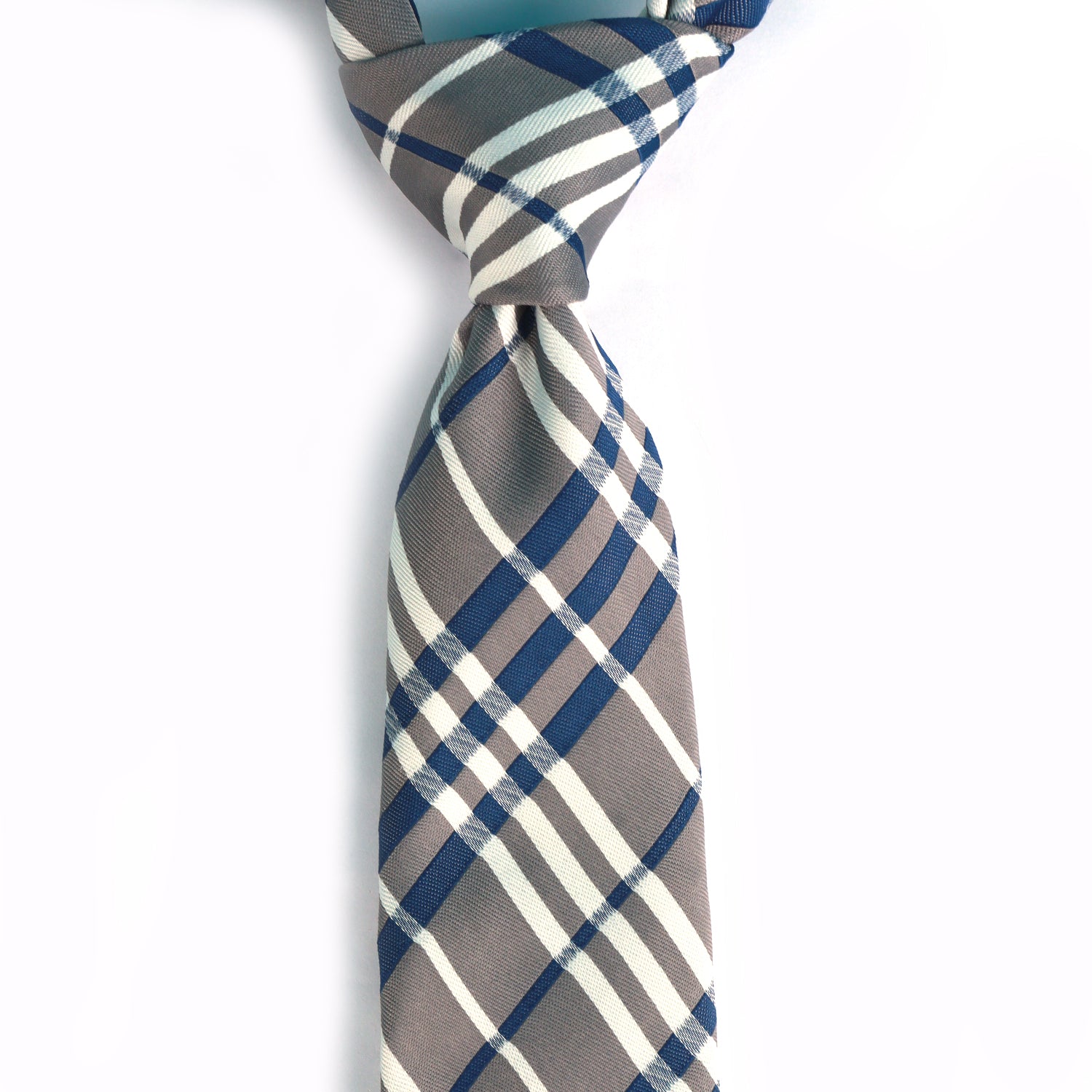 Steel Grey Checkered Tie