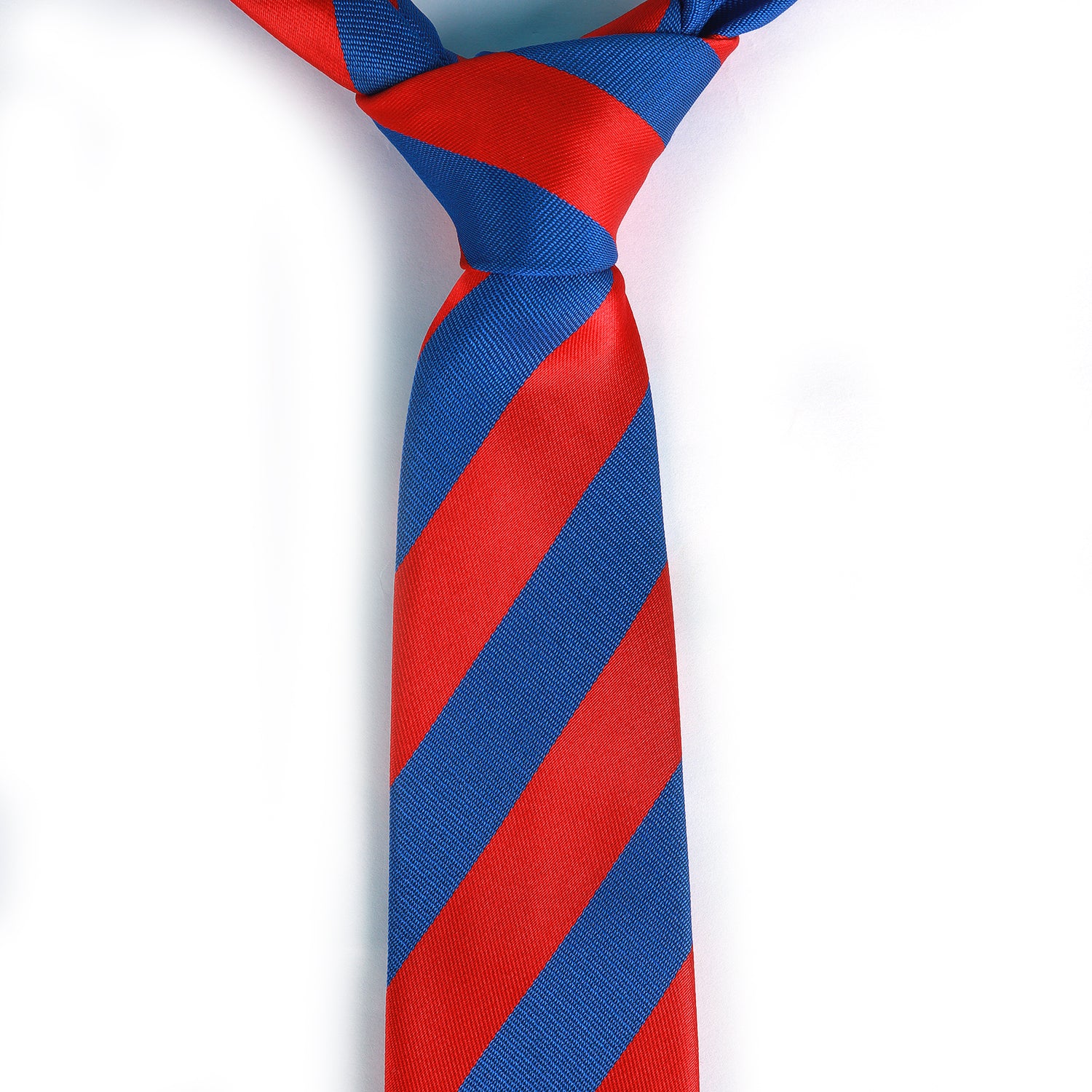 Red & Blue Bold Stripe Tie