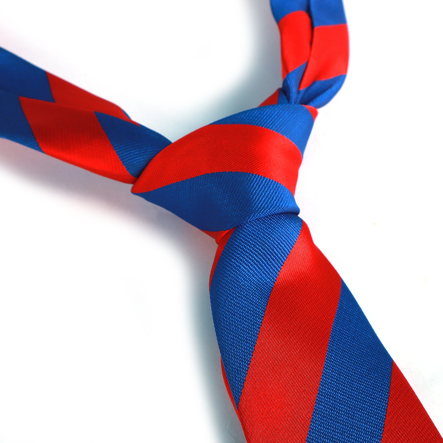 Red & Blue Bold Stripe Tie