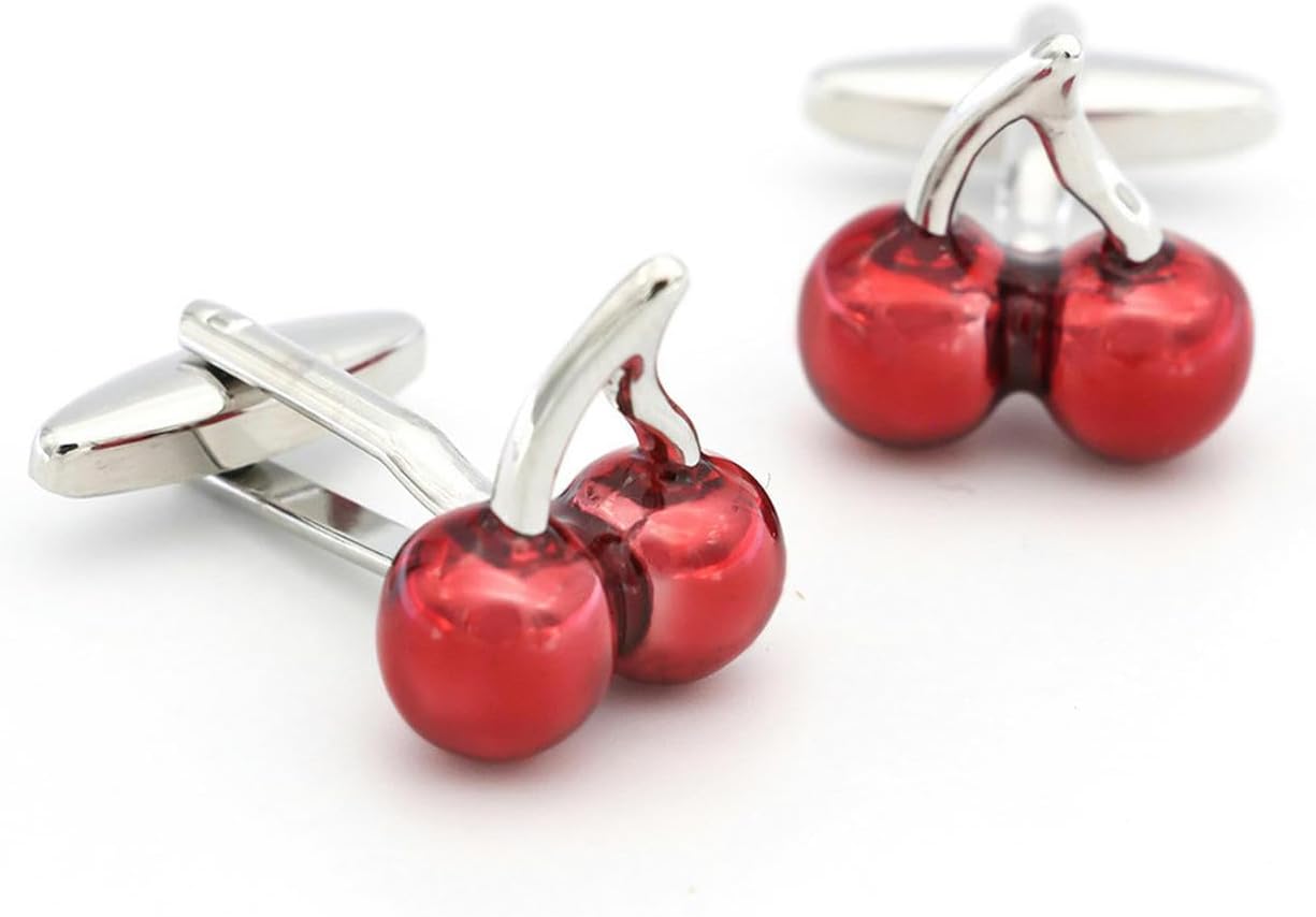 Cufflinks - Red Cherry