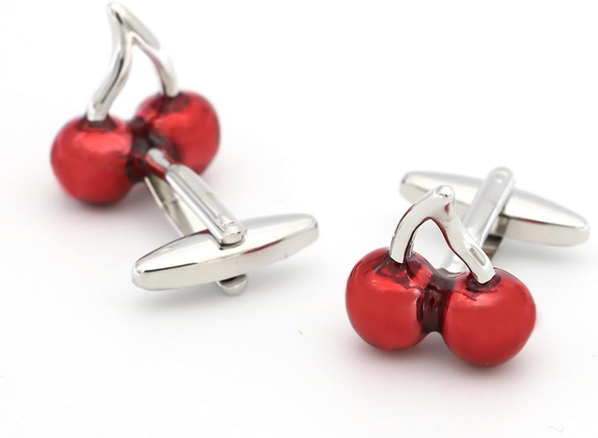 Cufflinks - Red Cherry